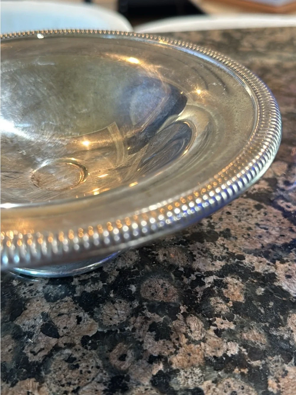Vintage silver plate candy dish